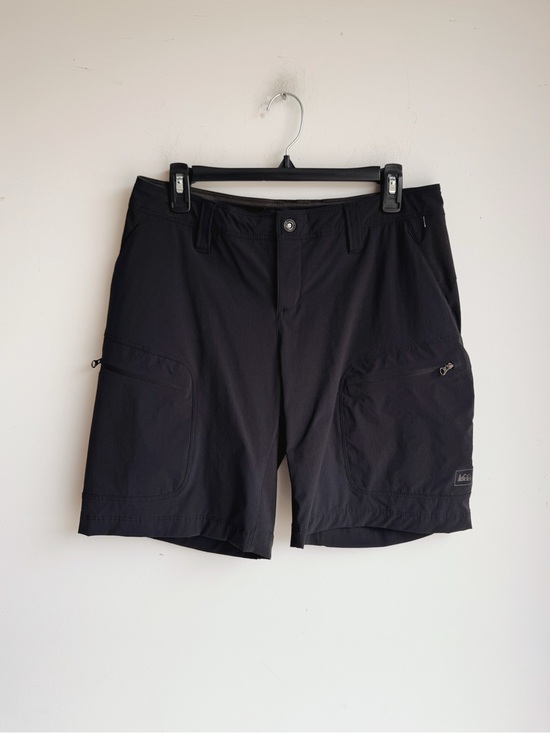 REI Pants - REI Women's Quick Dry Hiking Shorts Black Nylon Stretch Trail Cargo Size 8